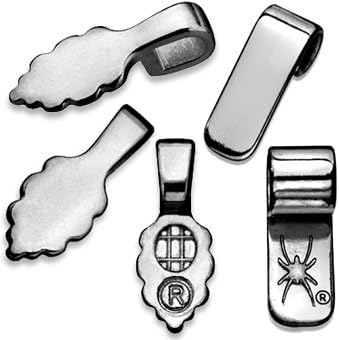 25 Small Bail Bundle. 20 Leaf & 5 Smooth 6mm Tube bails. Aanraku and Spider Glue on Silver Plated Bails. Great for Making Round and Straight Sided Wooden Tile & Dichroic Glass Jewelry Pendants.