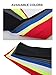 V-SPORTS Dri-Fit Head Ties Tennis Headbands Sweatbands Performance Elastic and Moisture Wicking, Black/White/Gray, 3 Piece, One Size, 40.16”L/2.37