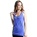 Semath Women's Super Soft Camisole Casual Boyfriend Crush Tank Top, 4 Pack/Gray/Blue/Black/Royal Blue, Large