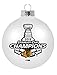 Chicago Blackhawks 2015 Stanley Cup Champions Small White Ball Ornament