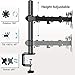 Dual Monitor Stand Mount, Height Adjustable LCD Monitor Desk Mount, Articulating Full Motion Tilt Swivel Monitor Arm – Fits 13″ to 27″ Computer Screens, Each Arm Holds up to 19.8lbs., VESA 75 100thumb 1
