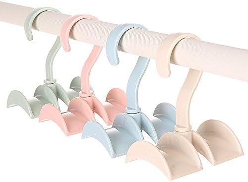 4 Pcs/set Rotatable Multi Function Tie Rack Belt Scarf Hat Bag Rack Neckties Hanging Rack Wardrobe Storage Rack