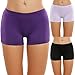 Ekouaer Brief Womens No Panty Line Hipster Underwear 3 Pack,Black/Purple/Light Purple,Small