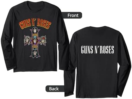 Amazon.com: Guns N' Roses Official Cross Long Sleeve T-Shirt