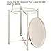 HollyHOME Tray Metal End Table, Sofa Table Small Round Side Tables, Anti-Rust and Waterproof Outdoor & Indoor Snack Table, Accent Coffee Table,（H） 20.28