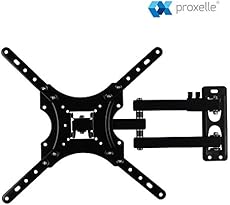 Full Motion Articulating TV Wall Mount, Tilt -5°/15°, Swivel up to 180° Fits LED/LCD/Plasma Flat Screen TV's._.
