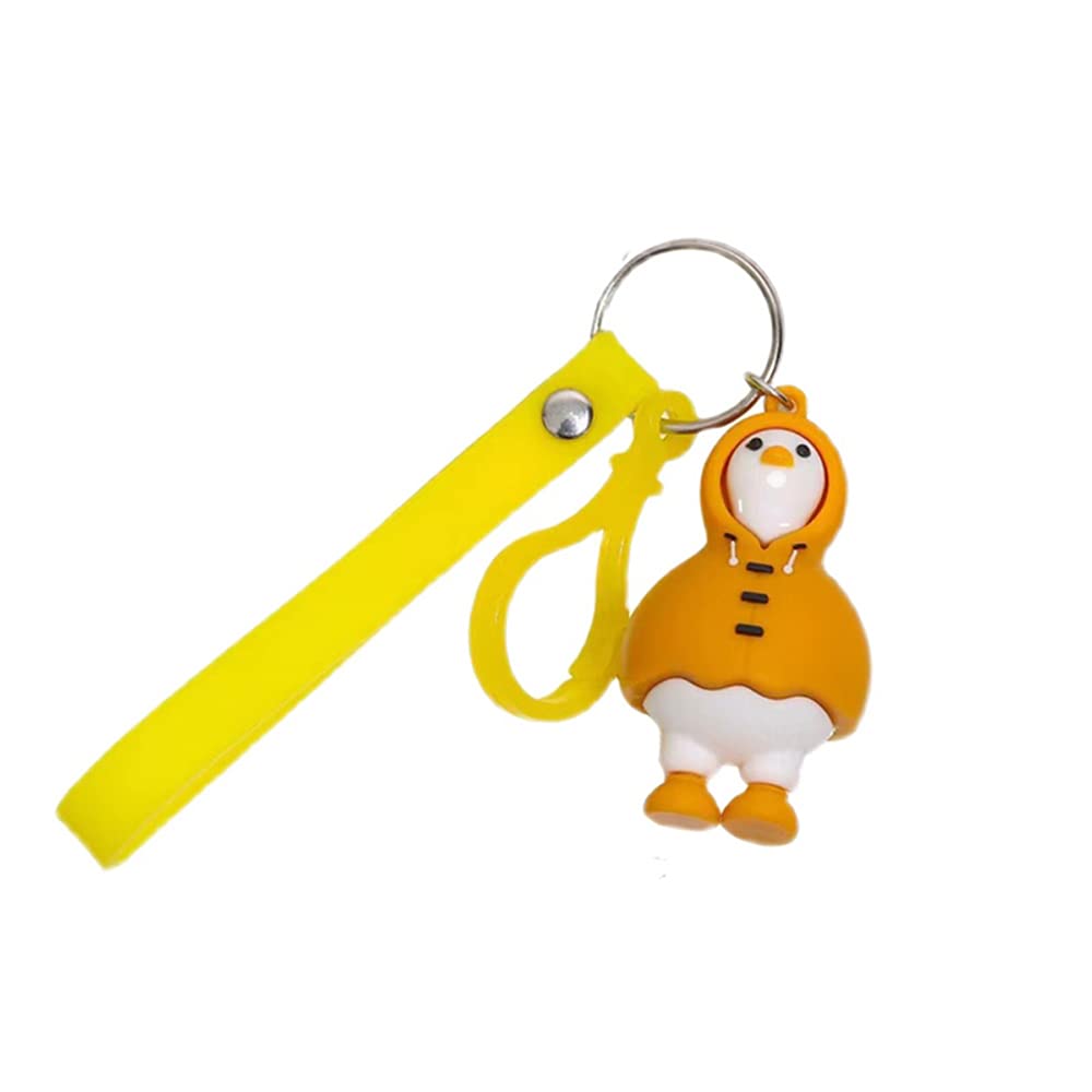 IKAAR Keyring Keychain Cute Duck Cartoon Animals Key Ring Women Bag Pendant Key Chain Gifts