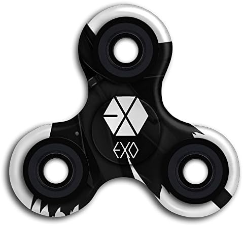 Exo Logo Gyro Spinner Hands Fingertip Bearing Machine Tri EDC Fidget Hand Spinner Finger Toys Fast Bearing ADHD Focus Anxiety Relief