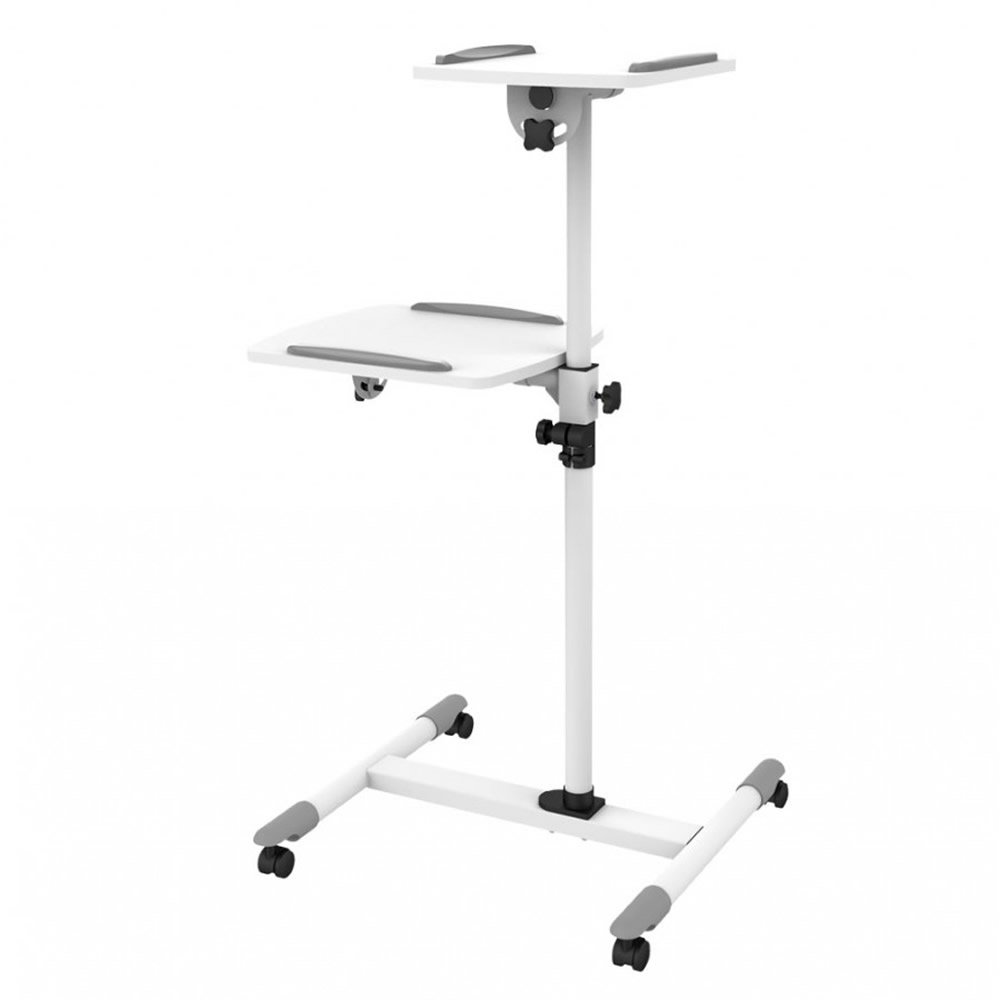 Forest®AV Portable Projector Stand Trolley and Laptop Cart, Split-Top