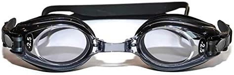 Sports Vision's Prescription Optical Swimming Goggles Kids & Adult Black Minus & Plus Powers UV Tint Kids Age 6 - 14 Adult Age 15 +