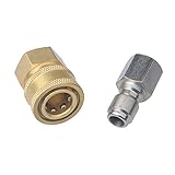 DUSICHIN DUS-238 3/8 Inch Quick Connect Fittings for High Pressure Washer Hose