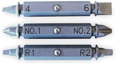 Replacement Bit Set, 2-1/4 In. L, PK3