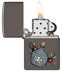 Zippo Moonshine Jug Design Black Ice Pocket Lighter
