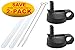 32oz Black wide mouth straw lid w/ silicone straw + straw brush for Hydro Flask & Takeya bottles (Black, 32oz)