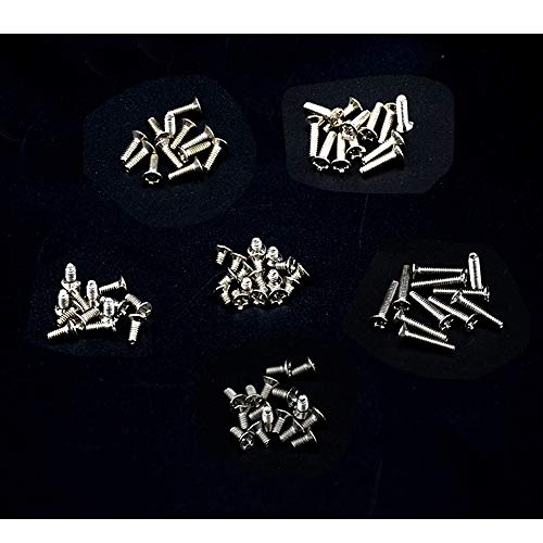 XLX 335PCS 12 Kinds M2 M2.5 M3 Laptop Notebook Machine Screw Set Stainless Flat Cross Recessed Pan Head Screw Assortment Kit with A Screwdriver Computer Accessory Screw Replacement Repair Kit