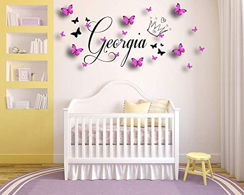 Amazon Com Personalized Name Crown Tiara Vinyl Wall Art