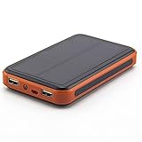 F.Dorla® 20000mAh Solar Charger Waterproof Portable Solar Power Bank Dual USB Charger Built in LED Flashlight for iPhone Android Phone PSP MP3 Camera and Other 5V USB Devices (20000mAh)