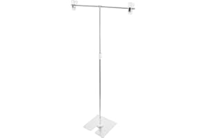 Generic Mini T-Shape Stainless Steel Tabletop Background Stand for Photography, Small Portable Backdrop