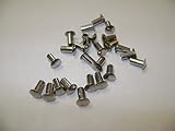 25 NMD Brand T316 Stainless Steel Oval Head Semi Tubular 1/4X1/8 Hollow Rivets For Tonka Toy Trucks