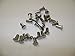 25 NMD Brand T316 Stainless Steel Oval Head Semi Tubular 1/4X1/8 Hollow Rivets For Tonka Toy Trucks