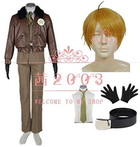 Amazon Akane コスプレ衣装 ウィッグ Aph Axis Powers ヘタリア アメリカ 軍服 Cosplay 舞台演出服 ハロウィン イベント 学園祭 クリスマス仮装 オーダーメイド コスプレ 仮装 通販