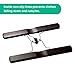 HOUSE DAY Wooden Pants Hangers 10 Pack, Non Slip Wood Skirt Hangers, Wood Jeans/Slack Hanger with 360° Swivel Hook, Clamp Hanger for Skirts, Slacks