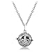 Sromay 5Pcs Antique Silver Diffuser Locket Aromatherapy Essential Oil Tree of Life Cage Locket Pendant with Lava Beads