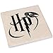 Harry Potter Icons Ceramic Square Coasters for Drinks Absorbent, Set of 4 | Tabletop Protection for Home & Kitchen, Dining Table | Coffee Table Decor, Barware Accessories | Wizarding World Gifts