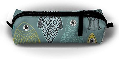 Sluggish Fish Pencil Case Pen Case Stationery Bag Zipper Coin Purse Pouch Gift For Kid For Student Office