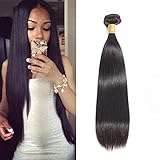 Brazilian Straight Remy Human Hair 1 Bundle 16 inches Unprocessed Brazilian Virgin Hair Natural Color(16