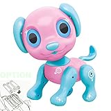 BIRANCO. Electronic Pets Dog Toy - Interactive Puppy Smart Robot Toys for Age 3 4 5 6 7 8 Year Old Girls | Gifts for Kids (Pink Disposable)