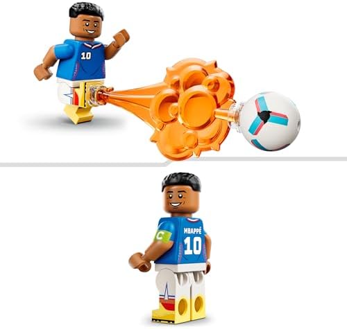 Editions Kylian Mbappé – Fußball-Highlights Spielzeug - 3D Modellbau mit Minifigur zum Sammeln - Kinderzimmer Deko - Geschenk für Jungen, Mädchen ab 10 Jahren und Erwachsene Sportfans - 43013
