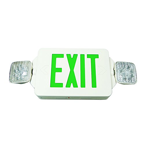 eTopLighting 1PCS LED Exit Sign Emergency Lighting Emergency LED Light/Rotate LED Lamp Head/Green Letter, EL2CG-1