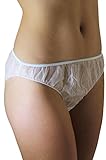 Womens Disposable Regular Underwear Briefs White 30pk