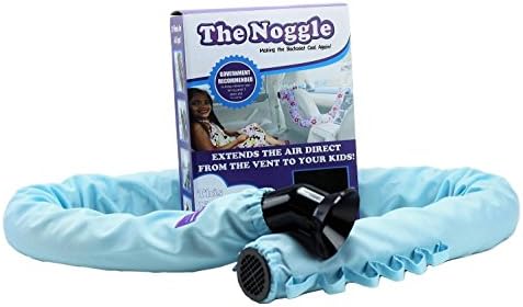 The Noggle- Extend Air Conditioning or Heat from Your Car’s Front Vents to your Kids in the Back Seat Instantly (10ft, Blue Freeze), Keep your Children Comfortable when Traveling in Any Weather