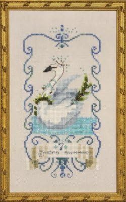 Seven Swans a Swimming Cross Stitch Pattern