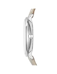 Fossil - Reloj plateado Jacqueline de 36 mm para mujer con correa de cuero marfil