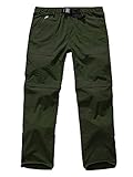 Men’s Quick Dry Hiking Pants, Outdoor Anytime Convertible Trousers, Lightweight Travel Fishing Shorts