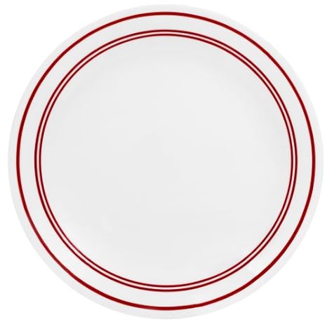 Amazon.com: Corelle Livingware Classic Café Rojo 10 – 1/4 ...
