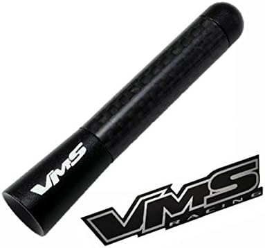 VW Golf GTI Rabbit Black Real Carbon Fiber Short 3" Inch Antenna