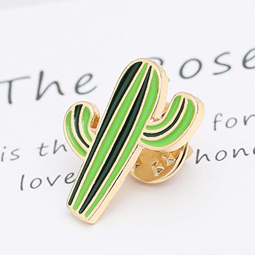 ink2055 Banana Leaf Cactus Unisex Enamel Brooch Pins for Scarf Clothes Lapel Collar Badge Jewelry Accessoriesr - Leaf #