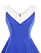 GownTown Womens 1950s Vintage Dress V-Neck Dresses Swing Stretchy Dresses