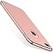 iPhone 8 Plus Case, iPhone 7 Plus Case, TORRAS [Lock Series] Ultra Thin Slim Hrad Plastic Case Cover with Electorplate Bumper for Apple iPhone 7 Plus/8 Plus - Rose Gold