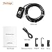 WiFi Wireless Endoscope,ROTEK 2.0 MP Semi-Rigid Inspection Endoscope Waterproof Borescope,1080P HD Snake Camera W/6 LEDs Light Compatible for Android & iOS Smartphone Tablet-11.5FT