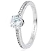 iSilver 925 Sterling Silver Solitaire Ring Engagement Wedding Propose (6)