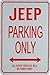 JEEP PARKING ONLY - Miniature Fun Parking Signs - Ideal Gift for the Jeep enthusiast