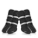 Petacc Dog Shoes Waterproof Dog Boots Anti-slip Snow Boots Warm Paw Protector for Dog in Winter Size L with Black