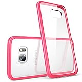 Galaxy S7 Edge Case, [Scratch Resistant] i-Blason **Clear** [Halo Series] Samsung Galaxy S7 Edge Hybrid Bumper Case Cover 2016 Release (Clear/Pink)