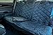 Plush Paws Custom Dog Seat Cover Center Console Access, Removable Hammock - Black, Waterproof & Nonslip Silicone Backing for Cars, Trucks & Suv's