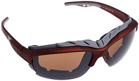 BushYou Outdoor Unisex Sport Cycling Bicycle Bike Riding Sun Glasses Eyewear Goggles for Men Women (Tawny)